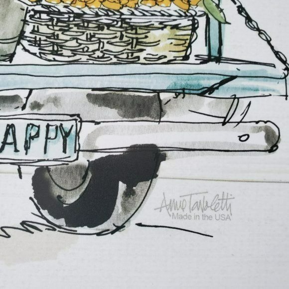 Plastic Placemats Set of 4 "Make Memories Along the Way" Truck with Flowers - Picture 4 of 5